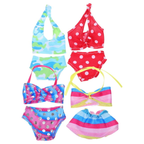 OFFIGAM Assorted Doll Swimwear Sets for Water Play - Fun Bathing Outfits for Kids' Dolls