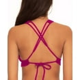 thumbnail image 3 of Becca by Rebecca Virtue POMEGRANATE Fine Line Split-Strap Bikini Top, US Medium, 3 of 4