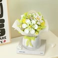 thumbnail image 2 of MACTANO Flower Mini Building Block Set Pink Tulip Bouquet Kit Plastic Toy Gift for Adult Kid 1146PCS, 2 of 7