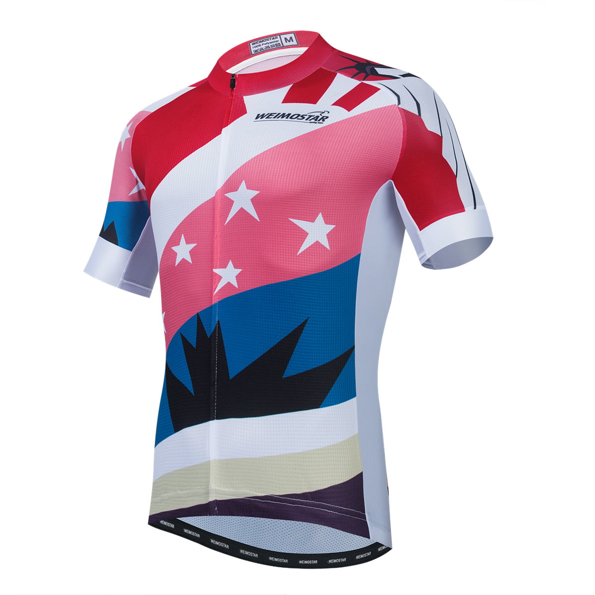 Men's Cycling Jersey Short Sleeve Sports Shirt MTB Bike Tops Breathable Summer 