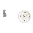 thumbnail image 1 of Figura de escritorio,Estatua de gato,linda estantería,escritorio,decoración del hogar,Reloj de pared,Reloj de pared decorativo,moderno y elegante.,Reloj de pared redondo silencioso y sin, 1 of 8