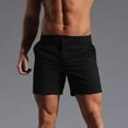 thumbnail image 5 of Mens Athletic Shorts Qiggri Men Casual Fashion Solid Shorts With Pocket Elastic Waist Shoort Pants Workout Shorts Men, 5 of 7