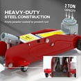 thumbnail image 4 of HOMCOM Vérin Hydraulique à Profil Bas 4,7 Pouces-11,8 Pouces 2 Tonnes pour Plancher de Course, Rouge, 4 of 9