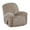 Taupe, variant on Enova Home Real Velvet Spandex Recliner Chair Slipcover with Elastic Bottom Side Pocket (Grey)