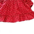 thumbnail image 4 of Casual Baby Princess Girls Polka Dot Long Sleeve Dress Overall Outfits, 4 of 5
