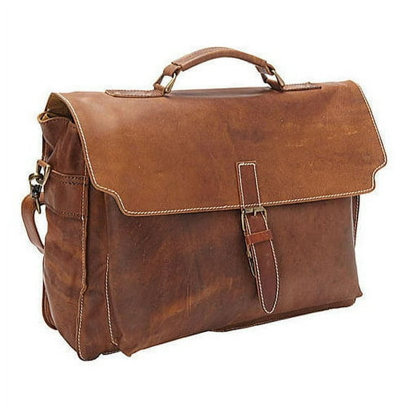 Sharo Soft Leather Laptop and iPad Brief and Messenger Bag