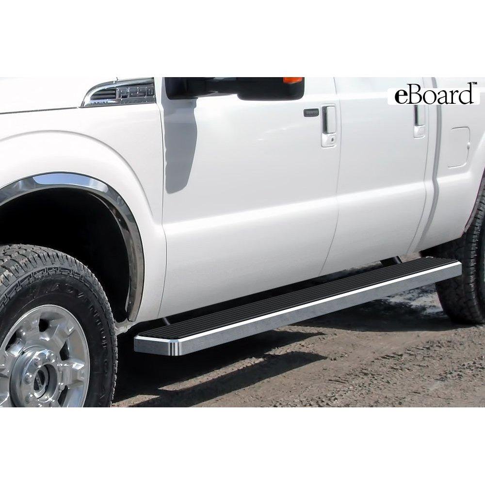 5 silver eboard running boards for 19992016 ford f250/f350 super duty crew cab (nerf bars