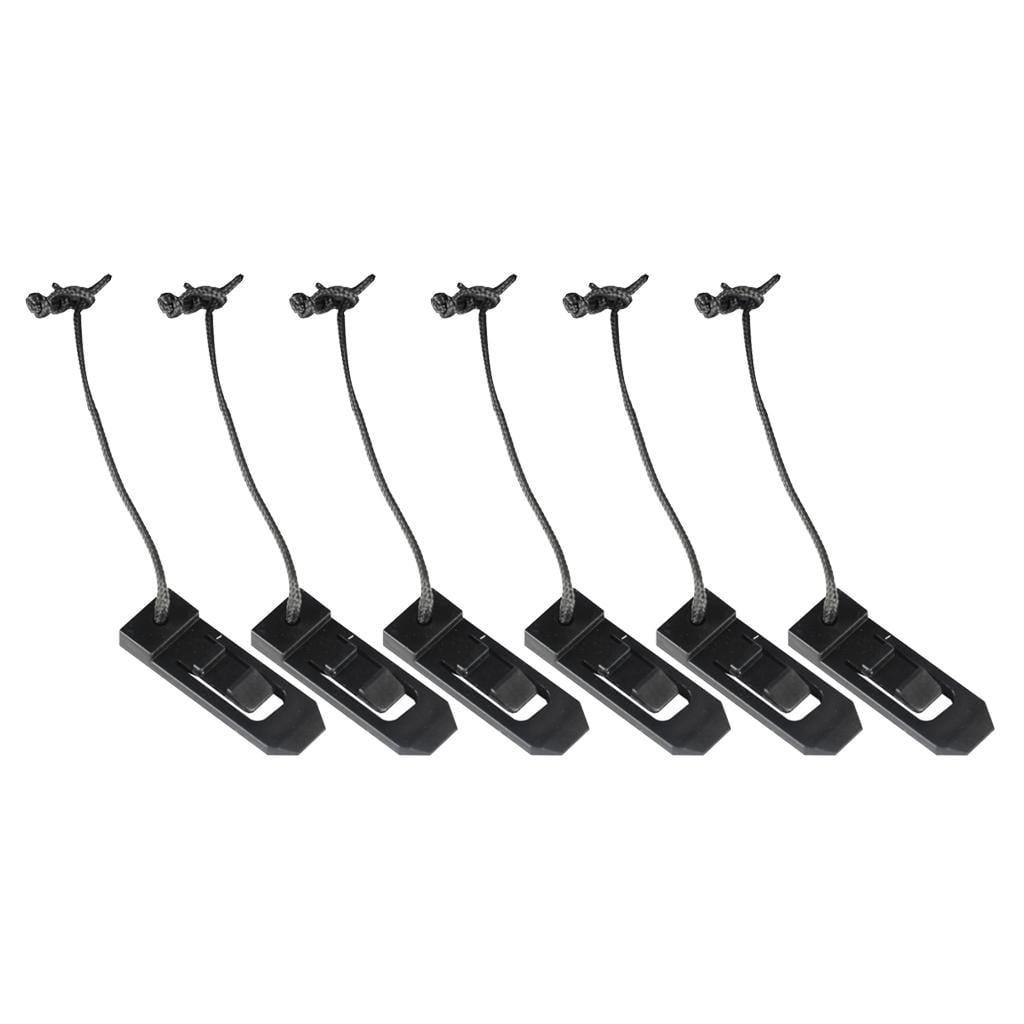 5 Pieces  Fins Clip Plastic Paddleboard Lock Fin Buckle Fittings Black 