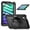 Black, variant on Shockproof Case for Apple iPad Mini 6th 7th Generation 8.3 Inch, Rugged Hybrid Protective Cover with Pencil Holder & Shoulder Strap Kids Friendly Rotating Kickstand Case for iPad Mini 6 7,Rose
