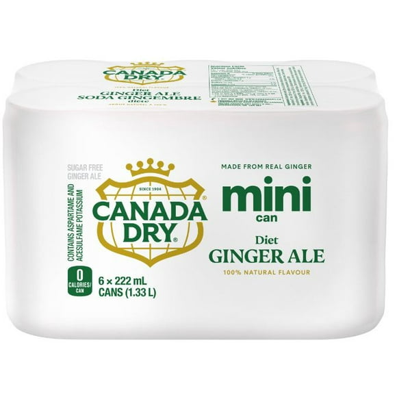 CANADA DRY CANADA DRY DIET ALE, Canada Dry Diet Ginger Ale is a genuine Canadian sugar free sparkling favourite with a crisp, clean, light and refreshing taste that is perfect to relax and unwind with.