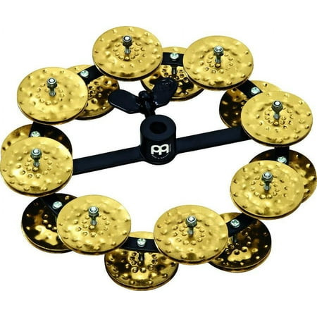 Meinl Percussion Headliner® Series Hihat Tambourine, Hammered Brass Double Row