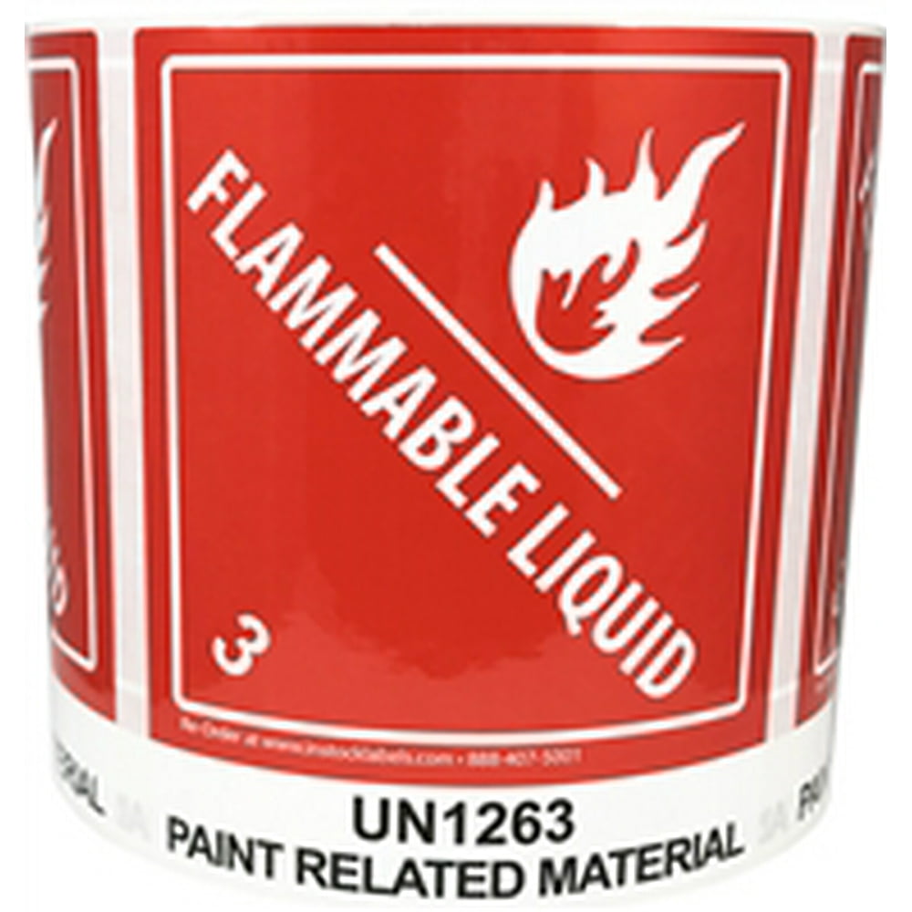 Laminated UN1263 Paint Related Material Paint Flammable Liquid Hazard