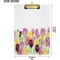 thumbnail image 2 of FMSHPON Spring Farm Tulip Flower Clipboard Hardboard Wood Nursing Clip Board and Pull for Standard A4 Letter 13x9 inches, 2 of 7