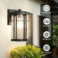 thumbnail image 3 of Outdoor Wall Lantern Exterior Porch Light Fixture Outside Garage Sconce Lighting Waterproof Farmhouse Wall Mount Carriage Lamp for House Patio Doorway, 3 of 9