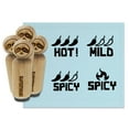 thumbnail image 1 of Flavor Heat Mild Spicy Hot Fire Rubber Stamp Set for Scrapbooking Crafting Stamping - Mini 1/2 Inch, 1 of 7