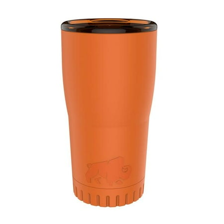 Silver Buffalo Stainless Steel Insulated Tumbler, 20 oz., Matte Orange