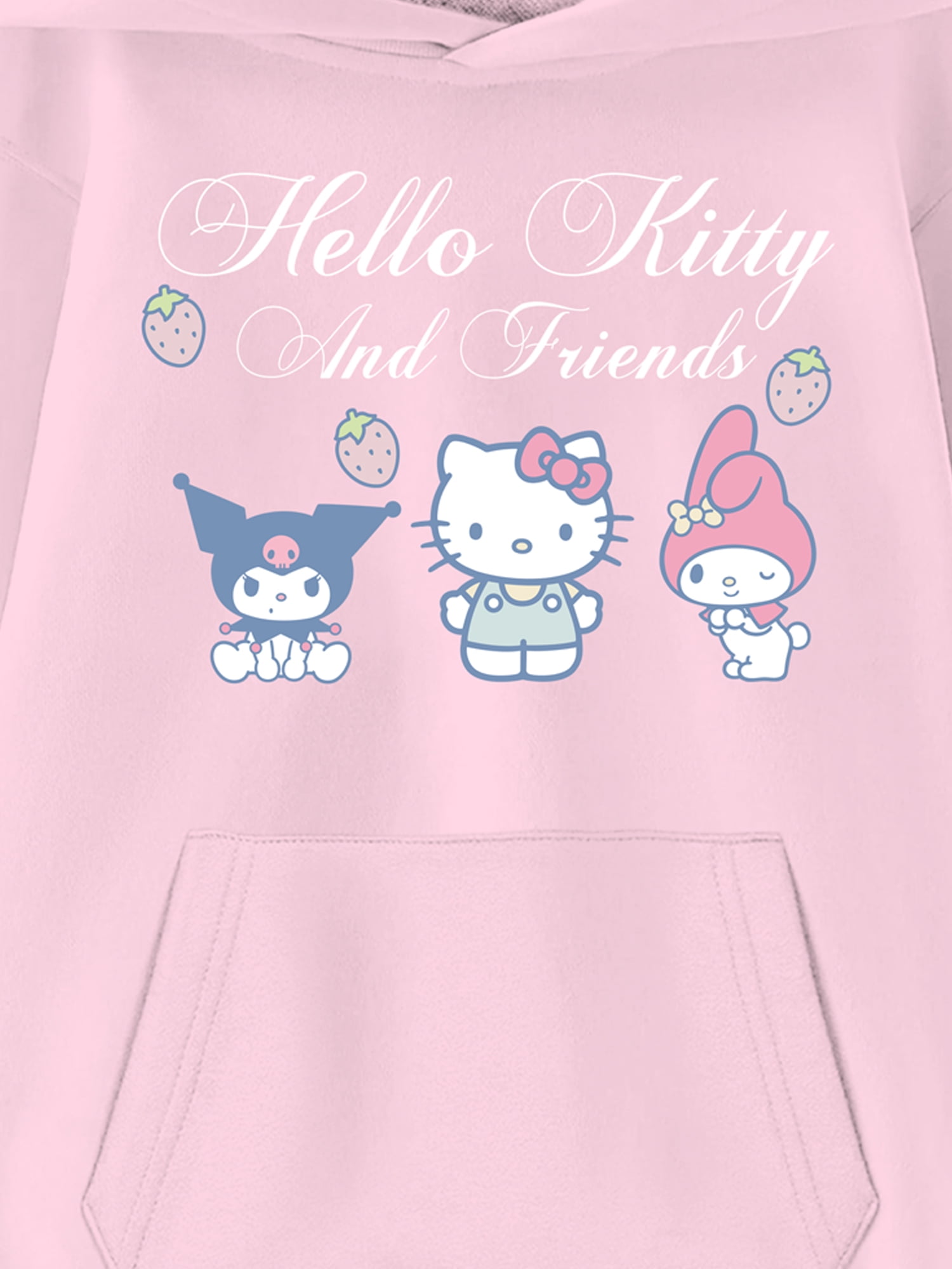 Sanrio Kids Graphic Fleece Hoodie, Hello Kitty Berries, Sizes 4-18