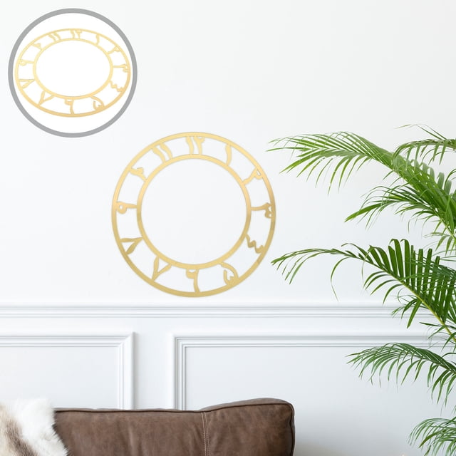 unbranded 2Ud Pegatinas Decorativas Acrílicas De De Pared En Color Dorado Con Contemporáneo