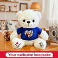 thumbnail image 5 of Customized Teddy Bear with Picture and Message – White Shirt Photo Plush Toy Gift for Kids, Couples, Anniversary, Wedding Surprise, 5 of 9