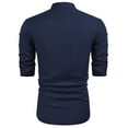 thumbnail image 6 of COOFANDY Men's Long Sleeve Cuban Guayabera Shirt Relax Fit Casual Summer Beach Button Down Shirts, 6 of 6