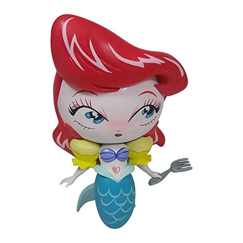 Enesco World of Miss Mindy Présente la Petite Figurine en Vinyle Sirène Disney Designer Collection, 7", Multicolore