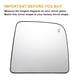 thumbnail image 3 of Reemplazo de vidrio del espejo retrovisor derecho superior trasero 1 pieza, vidrio blanco calefaccionado con respaldo, compatible con Nissan Titan, 3 of 6