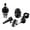 Black, variant on Inflatable Boats Pumps Adapter Converter Conventional Air Adapter with 4 Air Nozzle for Inflatable Boats Paddleboard Kayak