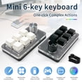 thumbnail image 2 of 6-Key Mini Macro Pad with Rotary Knob, RGB Programmable Mechanical Keyboard, Hot Swap USB Wired Keypad for Gaming Productivity Desktop, 2 of 7
