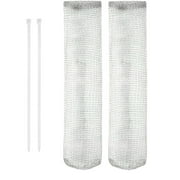 Mainstays 2 Pack Stainless Steel Mesh Lint Traps Washer Hose Filter Silver Universal Model 10.6"