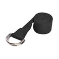 thumbnail image 2 of Cinturón de Yoga, banda de estiramiento físico, hebilla de anillo D, entrenamiento de fuerza, correa de estiramiento de Yoga antideslizante, cinturón Negro, 2 of 8
