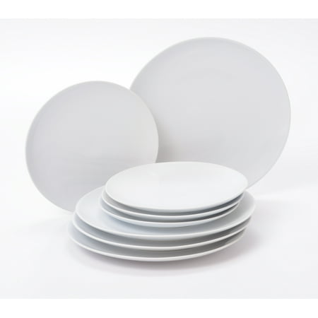 

O-Ware White 8 Piece Dinner and Salad Luncheon Plate Set