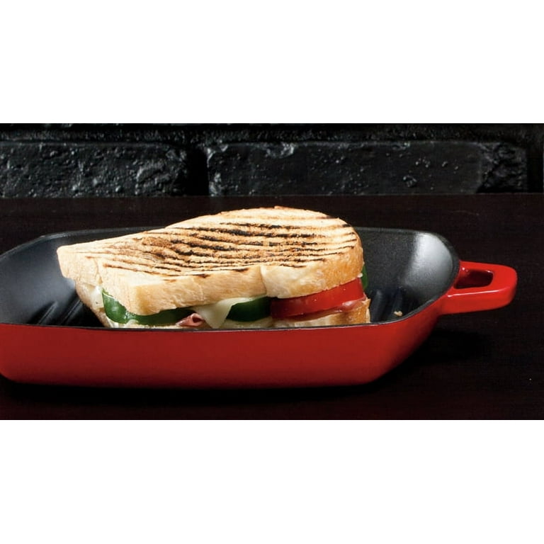 LODGE 10.5″ SEASONED SQUARE CAST IRON GRILL PAN – General Army