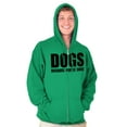 thumbnail image 5 of Anti Social Dog Lover Pet Puppy Owner Zip Up Hoodie Men's Women's Brisco Brands L, 5 of 6