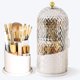 thumbnail image 1 of Soporte para brochas de maquillaje JIANGLAI 360, giratorio con tapa, blanco, 1 of 7