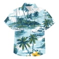 thumbnail image 7 of JUMEYU Hawaiian Shirt for Boys Little & Big Boy's Button Down Hawaiian Shirts Short Sleeve Cool Cartoon Print Tops T-Shirt for Kids Size 14-15 (Light Blue,14-15 Years), 7 of 7