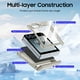thumbnail image 5 of Oupeigar para Samsung Flip 6/7FE Funda de Teléfono con Tarjetero [Bloqueo RFID], Protección de Bisagra, Protector de Pantalla, Funda a Prueba de Golpes Todo Incluido - Titanio, 5 of 9
