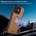 thumbnail image 4 of for iPhone 12 Mini Case Wallet with Card Holder for Women Men Compatible with Magsafe Wallet Detachable Magnetic 2 in 1 Stand Credit Card Slots PU Leather Shockproof Phone case-Off, Brown, 4 of 9
