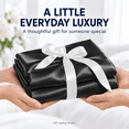 thumbnail image 6 of COOKEY Satin Pillowcases Standard 2 Pack with Envelope Closure, Black Silk Pillow Cases Set of 2,Pillow Covers 20×26inch., 6 of 9