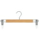 thumbnail image 5 of SONGMICS Juego de 12 Perchas de Madera para Pantalones, Perchas para Pantalones con Clips de Metal Ajustables, Gancho Giratorio 360°, para Pantalones, Faldas, 34 x 1,2 x 12,5 cm, Natural, 5 of 6