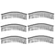 thumbnail image 2 of 6 peines de metal en blanco con 20 dientes para el cabello, accesorios para el cabello de novia para bodas. Negro, 2 of 9