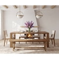 thumbnail image 4 of TRIBEWOOD 63" Solid Wood Dining Bench, Farmhouse Kitchen Table Bench For Dining Room, Easy Assembly, 4 of 5