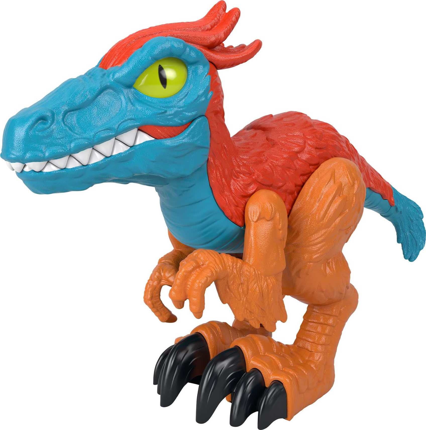 Imaginext Jurassic World Dominion Pyroraptor XL Poseable 10-Inch Dinosaur Toy for Preschool Kids