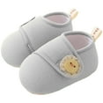 thumbnail image 4 of Jkety Kids Cotton Slippers Toddler Slippers Boys Girls House Shoes Little Kids Home Indoor Bedroom Cute Warm Winter Slipper Grey,3.5, 4 of 6