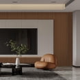 thumbnail image 4 of Dundee Deco Peel and Stick Faux Slat Wallpaper Roll, 24" x 9', Brown, 4 of 8