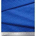 thumbnail image 2 of Soimoi Blue Cotton Duck Fabric Triangle Geometric Print Fabric by Yard 42 Inch Wide, 2 of 3