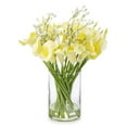 thumbnail image 5 of Enova Home  18 Mixed Artificial Real Touch Lily Flower Arrangement in Clear Glass Vase with Faux Water for Home Wedding Pink, 5 of 5