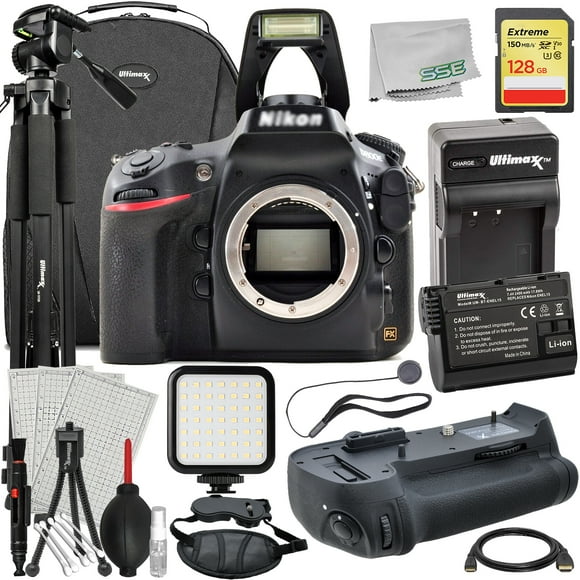 Ultimaxx Advanced Nikon D800E Digital SLR Camera Bundle (Body Only) - Includes: Professional Battery Grip, 128GB Extreme Memory Card & Much More (23pc Bundle)