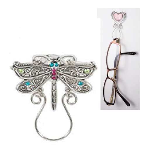 Ganz Jeweled Elegance Rhinestone Inlayed Dragonfly Eyeglass Holder