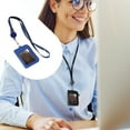 thumbnail image 5 of DJJGXAN PU Leather ID Badge Holder with Lanyard, Sided Zipper ID Badge Holder with Clear ID Window and Credit Card Slot and PU Leather Lanyard for Badge Credit Cards College ID Cards, 5 of 5