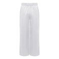 thumbnail image 5 of Aislor Boys Celebration of Spirit Palazzo Pants Liturgical Worship Praise Dance Satin Wide Leg Trousers White 12, 5 of 7